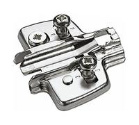 Hettich Hettich Plaque de montage croisée pour meuble 9075060 nickelée Quantité:1