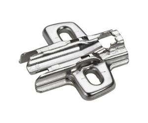 Hettich Hettich Plaque de montage croisée pour meubles 9075006 nickelée Quantité:1