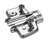 Hettich Hettich Plaque de montage croisée pour meubles 9075070 nickelée Quantité:1