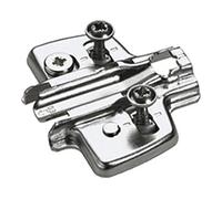 Hettich Hettich Plaque de montage croisée pour meubles 9075071 nickelée Quantité:1