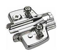 Hettich Hettich Plaque de montage croisée pour meubles 9075083 nickelée Quantité:1