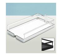 Hettich Hettich Plateau coulissant à suspension avec arrêt antidérapant Arena STYLE 9080084 Acier chromé Quantité:1