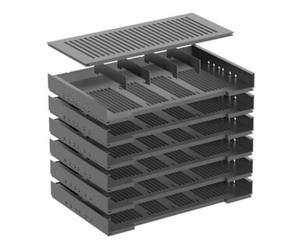 Hettich Hettich Tiroir en acier pour formulaires avec séparateurs Systema Top 2000 75498 KF noir Quantité:1