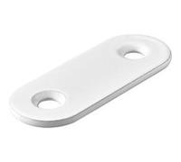 HETTICH Lot de 12 Pattes d'assemblage acier blanc HETTICH L. 40 mm Blanc G