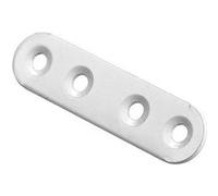 HETTICH Lot de 12 pattes d'assemblage acier blanc HETTICH L. 60 mm Blanc G