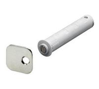 Lot de 2 aimants à pression plastique HETTICH, L.41 x Diam.10 mm