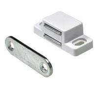 Lot de 4 loqueteaux magnétique acier HETTICH, L.35 x l.15 mm