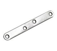 HETTICH Patte d'assemblage inox mat HETTICH, L. 120 mm x l.15 mm x H.0.2 cm G