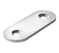 HETTICH Patte d'assemblage inox mat HETTICH, L. 40 mm x l.15 mm x H.0.2 cm G