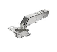 Hettich Sensys 9088018 Charnière d'angle W45 avec amortissement intégré, nickelée, angle d'ouverture 95°, TH 52 x 5,5 mm, à visser