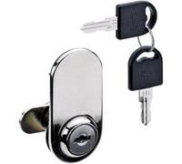 HETTICH Serrure de vitrine acier à encastrer HETTICH de 4 a 14 mm reversible G