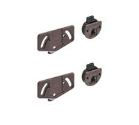 Hettich Slideline 1499 Kit de montage pour porte coulissante Marron