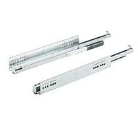 Hettich Système d'extension complète Quadro V6 450 Silent System (longueur nominale : 450 mm, charge maximale : 30 kg, précis, silencieux, stable), argent