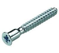 Hettich Vis d'assemblage Direkta 2 (vis, vis de meuble, connecteur) - diamètre 6, 3 mm, longueur : 50 mm - acier galvanisé - 9220320