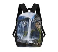 HETVBNS Beau sac à dos cascade pour le travail, sac à dos pour ordinateur portable de 17", sac à dos minimaliste durable, sac à dos de voyage léger pour homme et femme