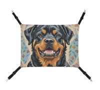 HETVBNS Cool Rottweiler Hamac pour chiens et chats en toile douce et respirante avec sangles réglables, lit suspendu confortable et durable pour animaux de compagnie de petite et moyenne taille