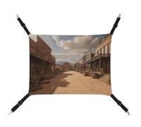 HETVBNS Cowboy Town Hamac pour animaux de compagnie pour chats et chiens, hamac à suspendre en toile douce et respirante avec sangles réglables, lit suspendu confortable et durable pour animaux de