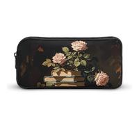 HETVBNS Dark Academy Trousse à crayons de grande capacité avec fermeture éclair, durable, petite trousse de maquillage portable pour bureau, voyage