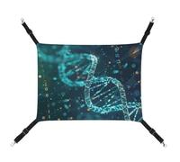 HETVBNS DNA Hamac double Helix pour animaux domestiques pour chats et chiens, hamac à suspendre en toile douce et respirante avec sangles réglables, lit suspendu confortable et durable pour animaux de