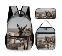 HETVBNS Ensemble de 3 pièces avec sac à dos isotherme et durable pour homme et femme