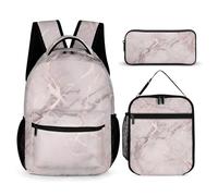 HETVBNS Ensemble sac à dos 3 pièces, sac à dos isotherme durable, trousse à crayons portable pour homme et femme