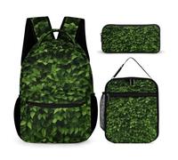 HETVBNS Ensemble sac à dos 3 pièces, sac à dos isotherme durable, trousse à crayons portable pour homme et femme