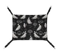 HETVBNS Hamac gothique d'Halloween pour chats et chiens, hamac à suspendre en toile douce et respirante avec sangles réglables, lit suspendu confortable et durable pour animaux de compagnie de petite
