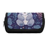 HETVBNS Jolie trousse à crayons extra large, double couche avec fermeture éclair, trousse à cosmétiques portable pour voyage, organisateur de papeterie de bureau pour femmes et hommes