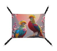 HETVBNS Magnifique hamac coucou pour chats et chiens, hamac à suspendre en toile douce et respirante avec sangles réglables, lit suspendu confortable et durable pour animaux de compagnie de petite et