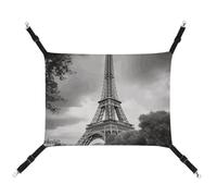 HETVBNS Tower Paris Hamac pour animaux de compagnie pour chats et chiens, hamac à suspendre en toile douce et respirante avec sangles réglables, lit suspendu confortable et durable pour animaux de
