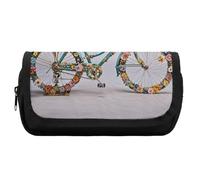 HETVBNS Trousse à crayons extra large avec fermeture éclair - Motif floral - Pour voyage, bureau - Pour homme et femme