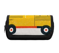 HETVBNS Trousse à crayons extra large avec fermeture éclair, motif voiture, trousse à maquillage portable pour voyage, organisateur de papeterie de bureau pour homme et femme
