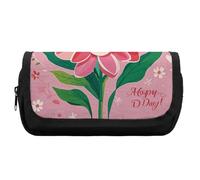 HETVBNS Trousse à crayons extra large, double couche avec fermeture éclair, trousse à cosmétiques portable pour voyage, organisateur de papeterie de bureau pour homme et femme