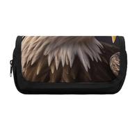 HETVBNS Trousse à crayons extra large, double couche avec fermeture éclair, trousse à maquillage portable pour voyage, organisateur de papeterie de bureau pour homme et femme