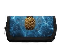 HETVBNS Trousse à crayons extra large, double couche avec fermeture éclair, trousse à maquillage portable pour voyage, organisateur de papeterie de bureau pour homme et femme