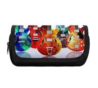 HETVBNS Trousse à crayons extra large, double couche avec fermeture éclair, trousse à maquillage portable pour voyage, organisateur de papeterie de bureau pour homme et femme