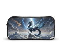 HETVBNS Trousse à crayons Flying Dragon de grande capacité avec fermeture éclair, durable, petite trousse de maquillage portable pour bureau, voyage