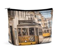 HETVBNS Trousse de maquillage de voyage portable pour femme - Trousse de maquillage avec fermeture éclair - Étanche - Ouverte - Jolie pochette de maquillage pour accessoires de voyage