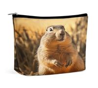 HETVBNS Trousse de maquillage de voyage portable pour femme - Trousse de maquillage avec fermeture éclair - Étanche - Ouverte - Jolie pochette de maquillage pour accessoires de voyage