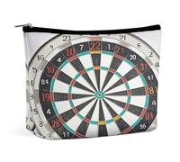 HETVBNS Trousse de maquillage de voyage portable pour femme - Trousse de maquillage avec fermeture éclair - Étanche - Ouverte - Jolie pochette de maquillage pour accessoires de voyage, cible de