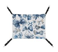 HETVBNS Un ensemble de nœuds bleus hamac pour animaux de compagnie pour chats et chiens, hamac à suspendre en toile douce et respirante avec sangles réglables, lit suspendu confortable et durable pour