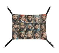 HETVBNS Water Margin Heroes Hamac pour chats et chiens, hamac à suspendre en toile douce et respirante avec sangles réglables, lit suspendu confortable et durable pour animaux de compagnie de petite