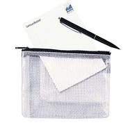 ACCO REXEL Pochette en maille Hetzel 1300254 A6 PVC noir à fermeture éclair