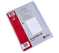 ACCO REXEL Chemises coin grainée Hetzel 21575090 - Pack de 50 A5 Transparent