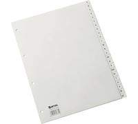 HETZEL Répertoire plastique A-Z A4 PP 24 pièces gris