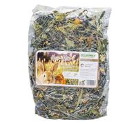 HEU-HEINRICH 500 g de foin Mix 1 - Friandises colorées - Mélange de nourriture pour petits animaux, complément alimentaire pour rongeurs - Mélange pour lapins et nez, nourriture pour rongeurs à base