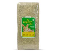Heu-Heinrich® Foin de prairie biologique du parc naturel de la forêt de Thuringe - Litière et nourriture pour rongeurs, lapins, cochons d'Inde, hamsters, lapins (8 kg)