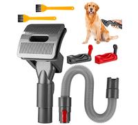 heuchaey Brosse Poils Chat et Chien pour Aspirateur Dyson V15 V11 V10 V8 V7 | avec 1 Tuyau d'extension et Adaptateur,2 verrou de déclenchement,2 pinceaux