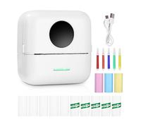 heuchaey Portable Mini Imprimante Thermique Photo Instantané avec 13 Rouleaux de Papier d'impression, sans Fil et Encre, pour Photo, Reçu, Mémos