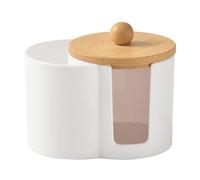 HEUchuan 3-in-1 Cotton Pad Holder Dustproof Makeup Bathroom Jar | Powder Puff Storage, Portable Design, Multi-Functional(Color8)